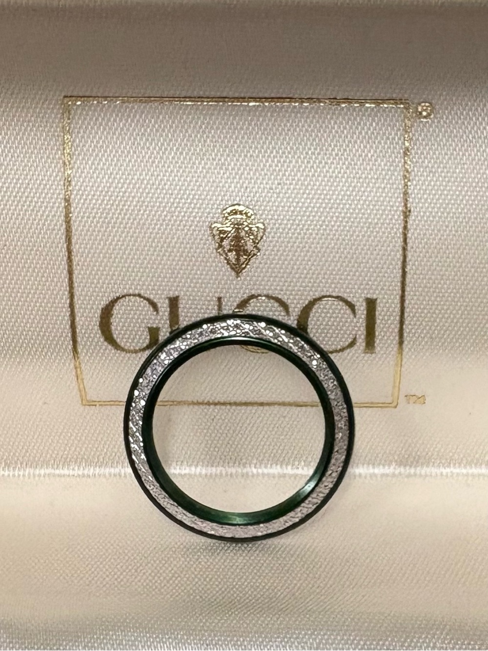 Gucci Green Diamond Cut Bezel for Gucci Vintage Bezel Watch